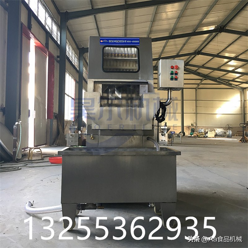 全自动盐水注射机视频,盐水注射机小型自动化设备