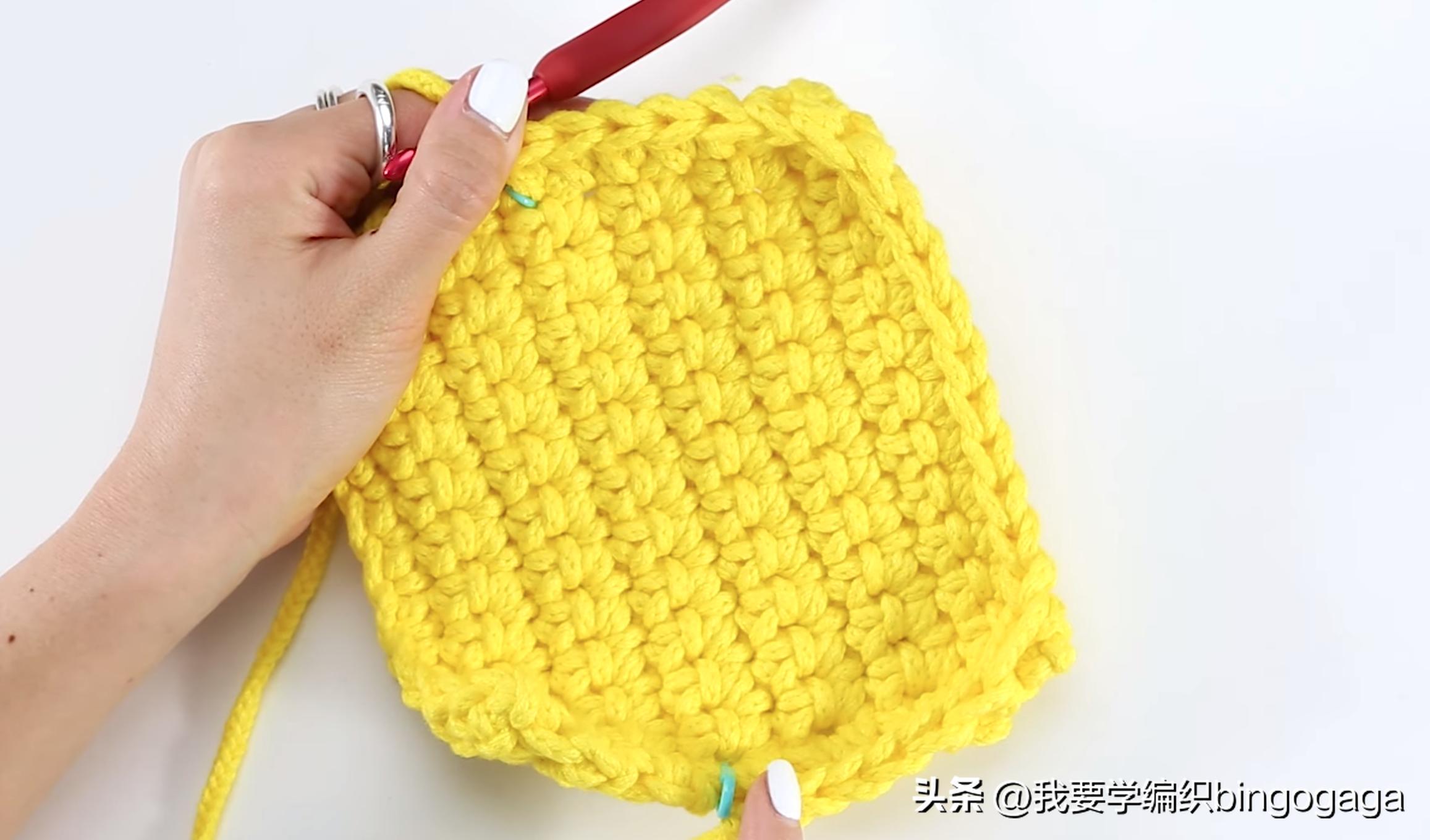 小单肩包教程简单又漂亮,学钩小包包的视频教程