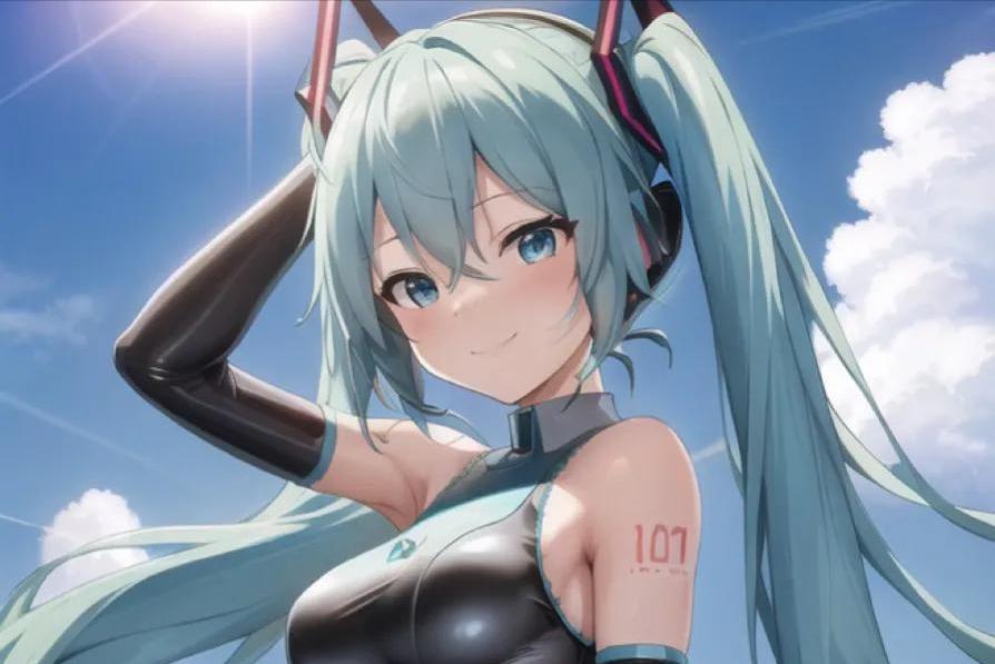 初音未来绘画教程可爱版,ai绘画未来少女