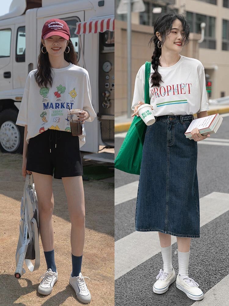 35岁穿的今年流行什么款t恤,夏款彩色t恤怎么穿出高级感