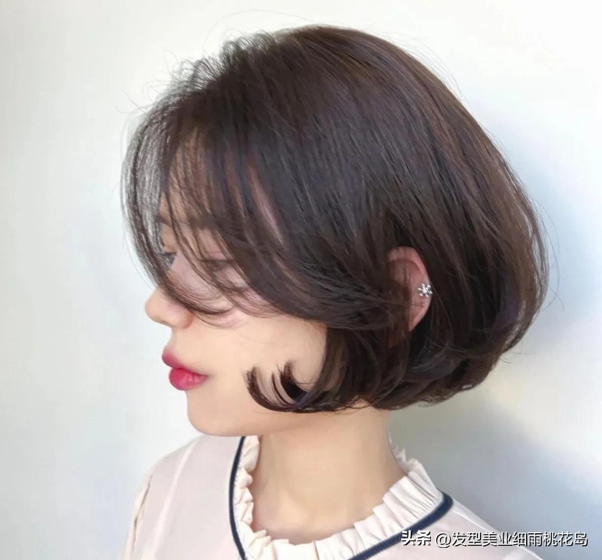 简单时尚易打理的短发烫图片,短发内烫和纹理烫哪个好看
