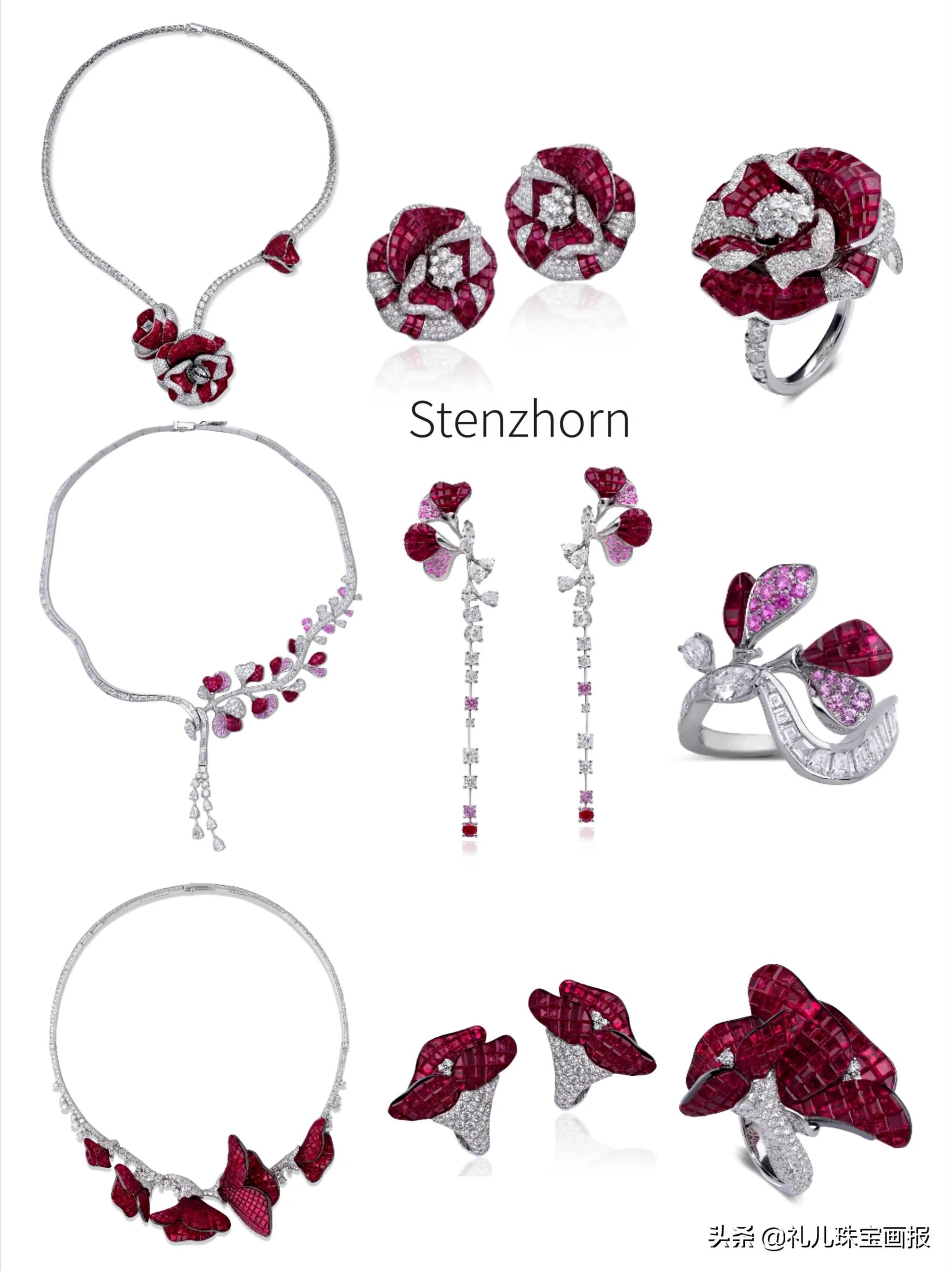 用珠宝做成的梅兰竹菊太美啦！它是如何用隐密镶嵌做出布料的质感