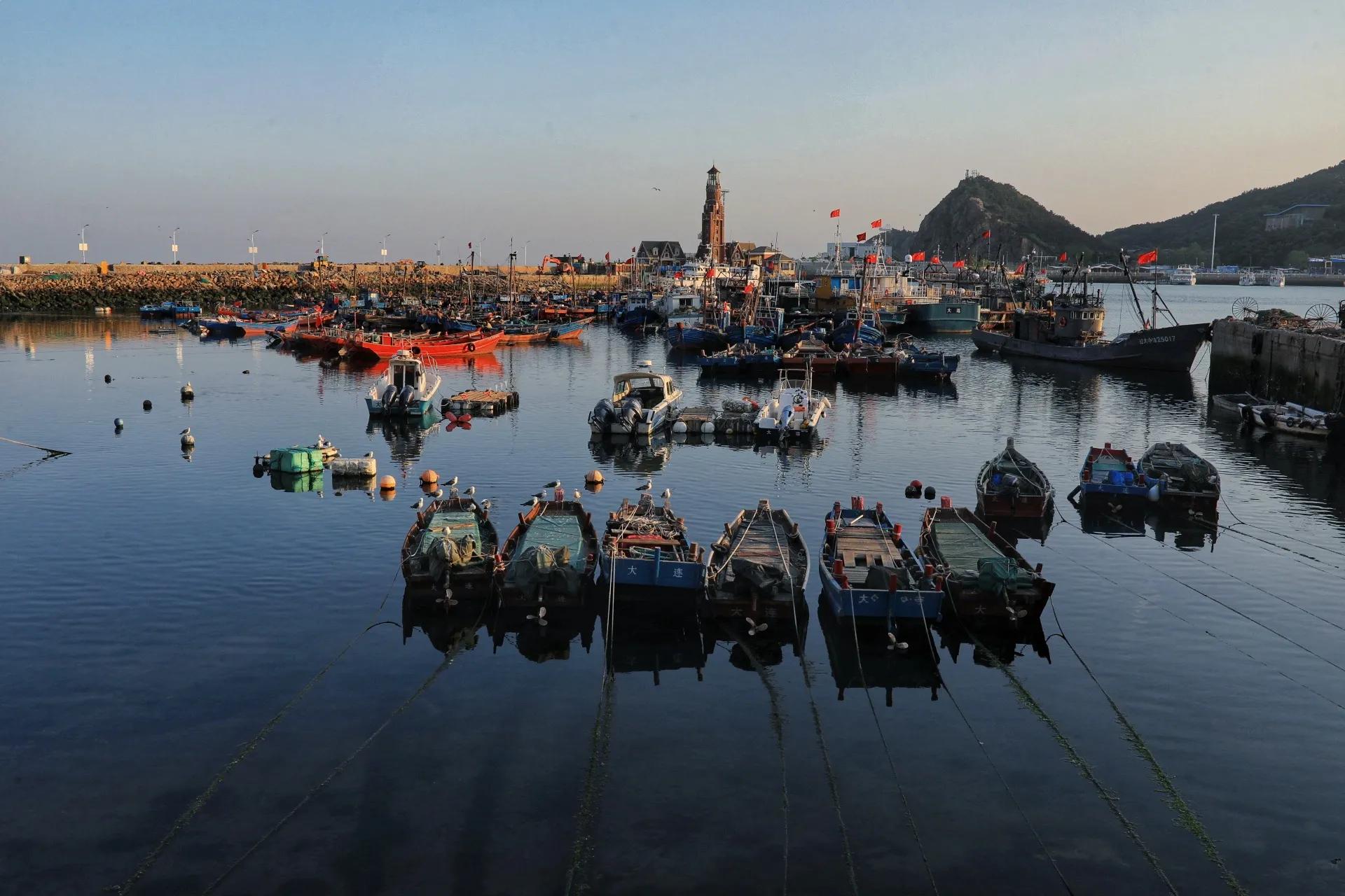 大连老虎滩渔人码头风景,大连老虎滩渔人码头一个地方吗