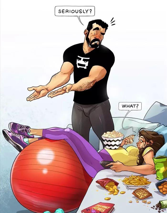 用插画记录生活,糙汉插画完整版