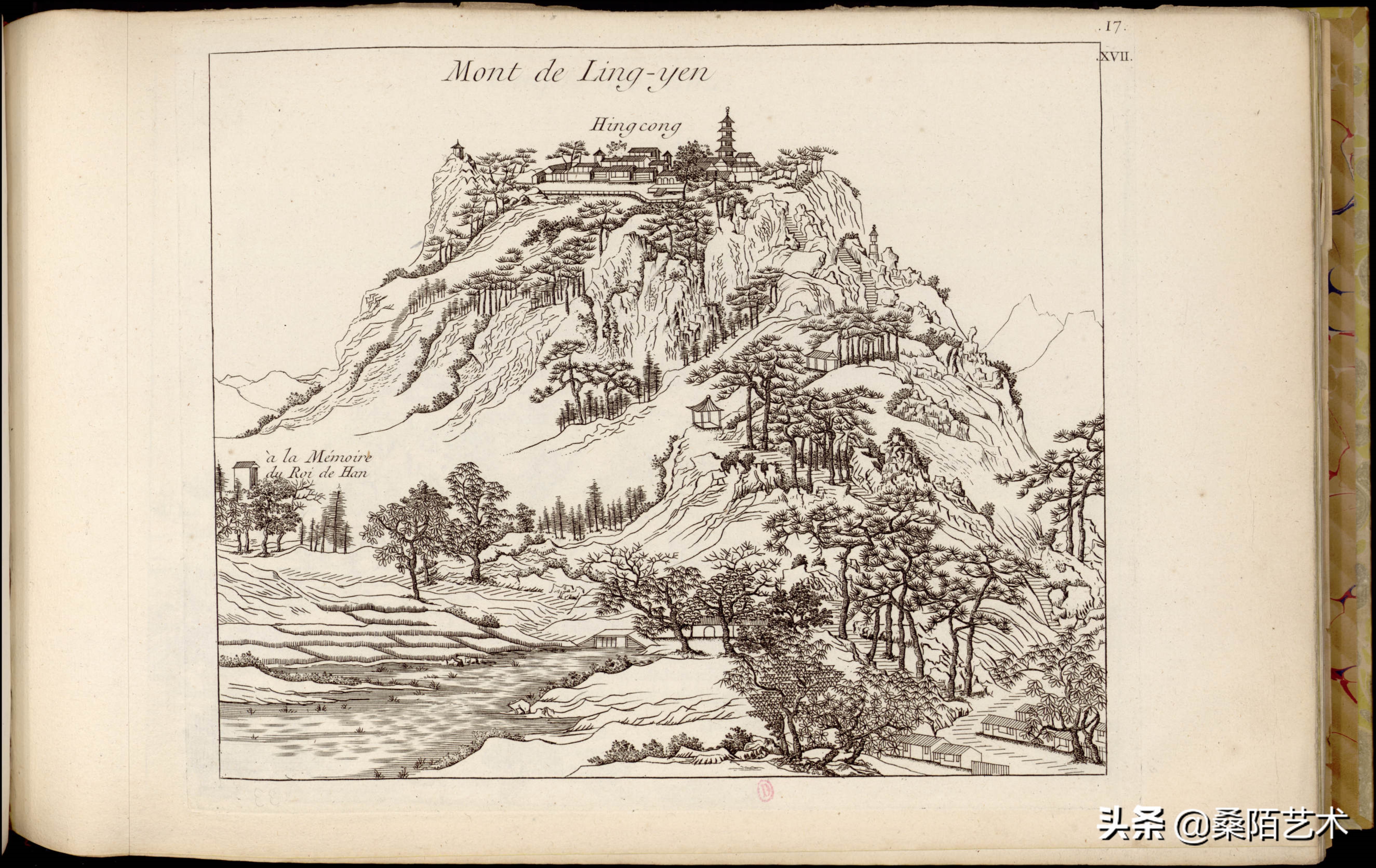 中国古典园林铜版画图片,1788年绘制的97幅中国园林铜版画