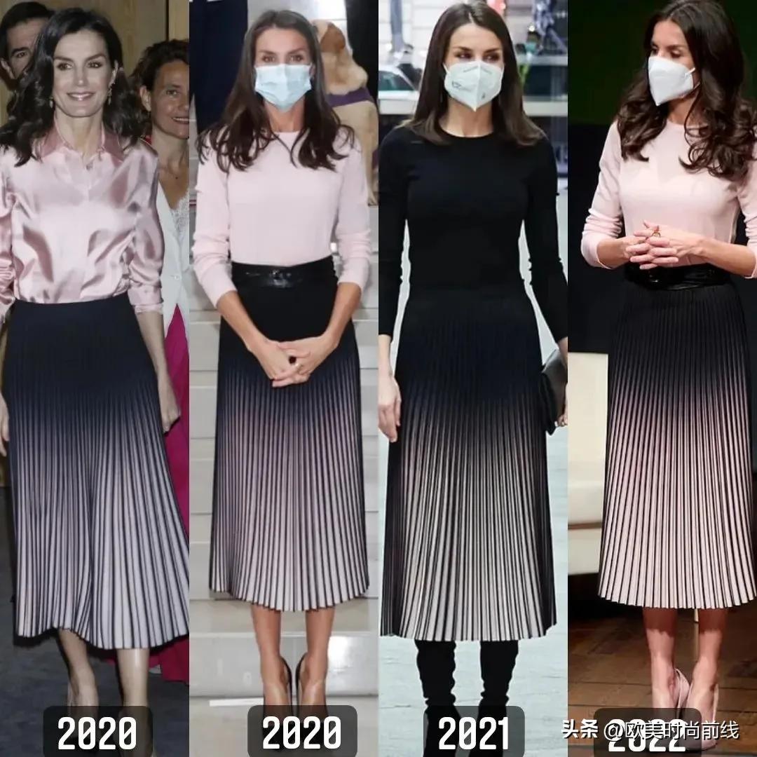 西班牙王后冬季衣服,西班牙王后旧衣重新穿