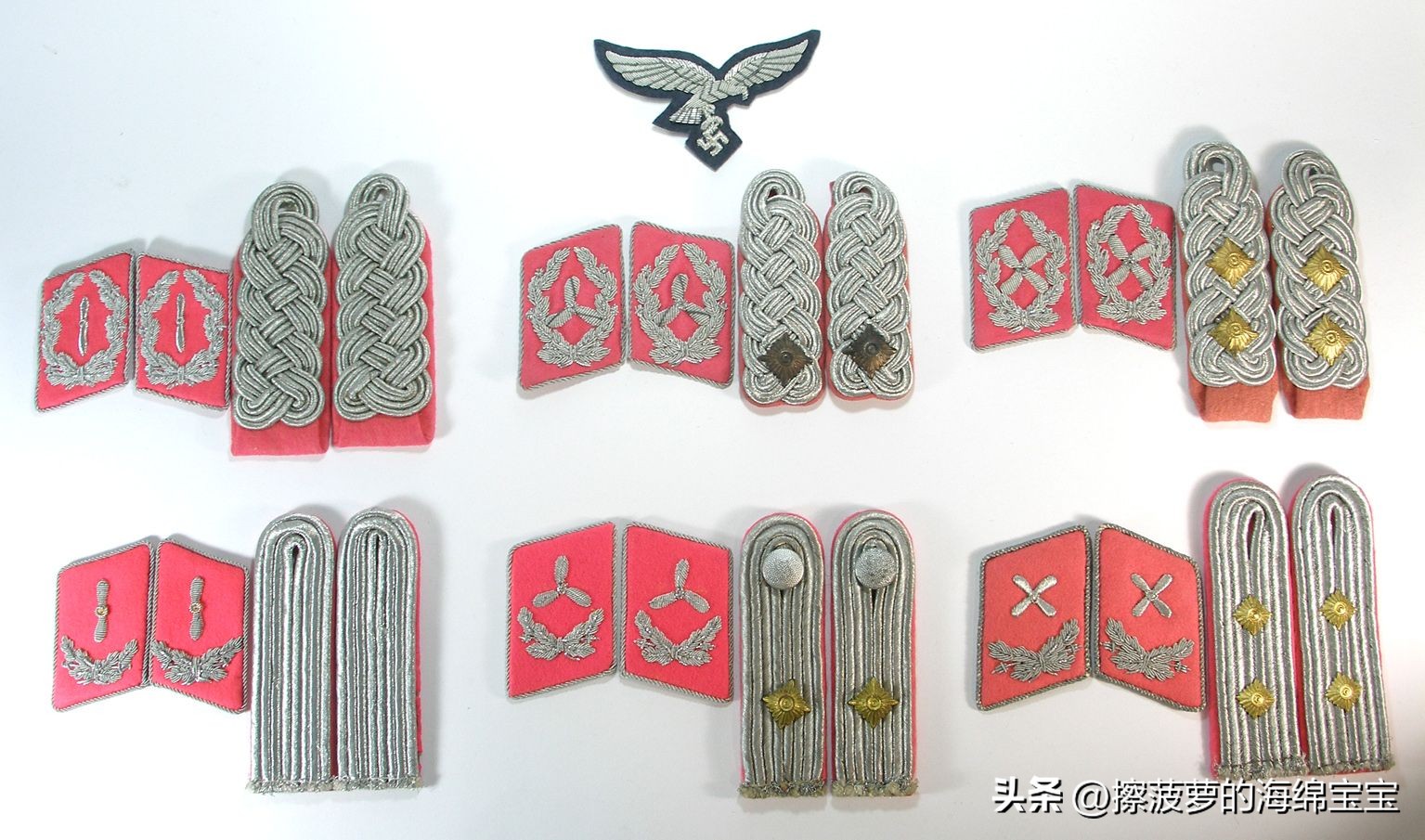 二战德国空军军衔标志,二战德国军衔级别对照表