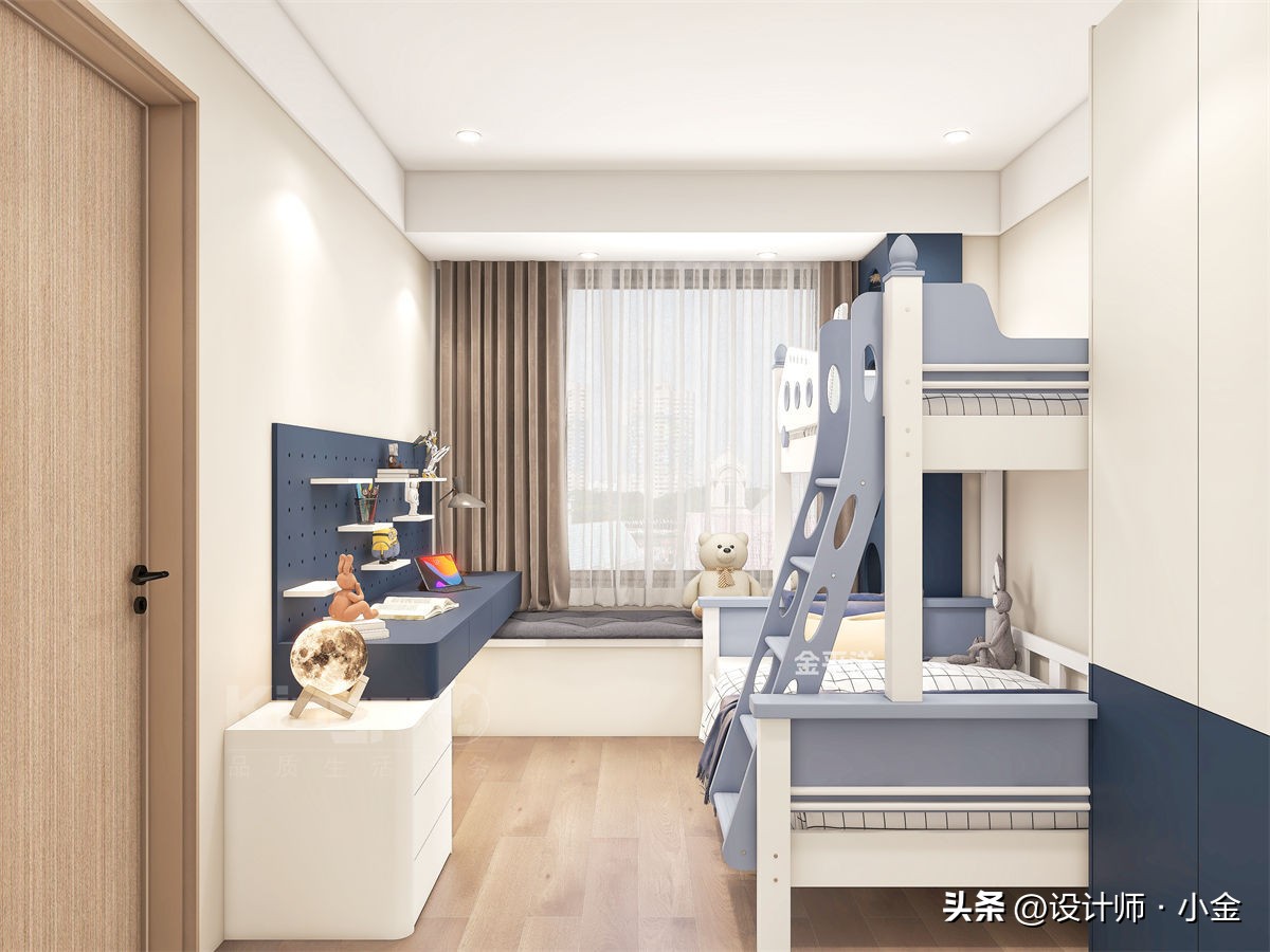 上下铺儿童房怎样更安全,超实用的儿童房装修攻略了解一下