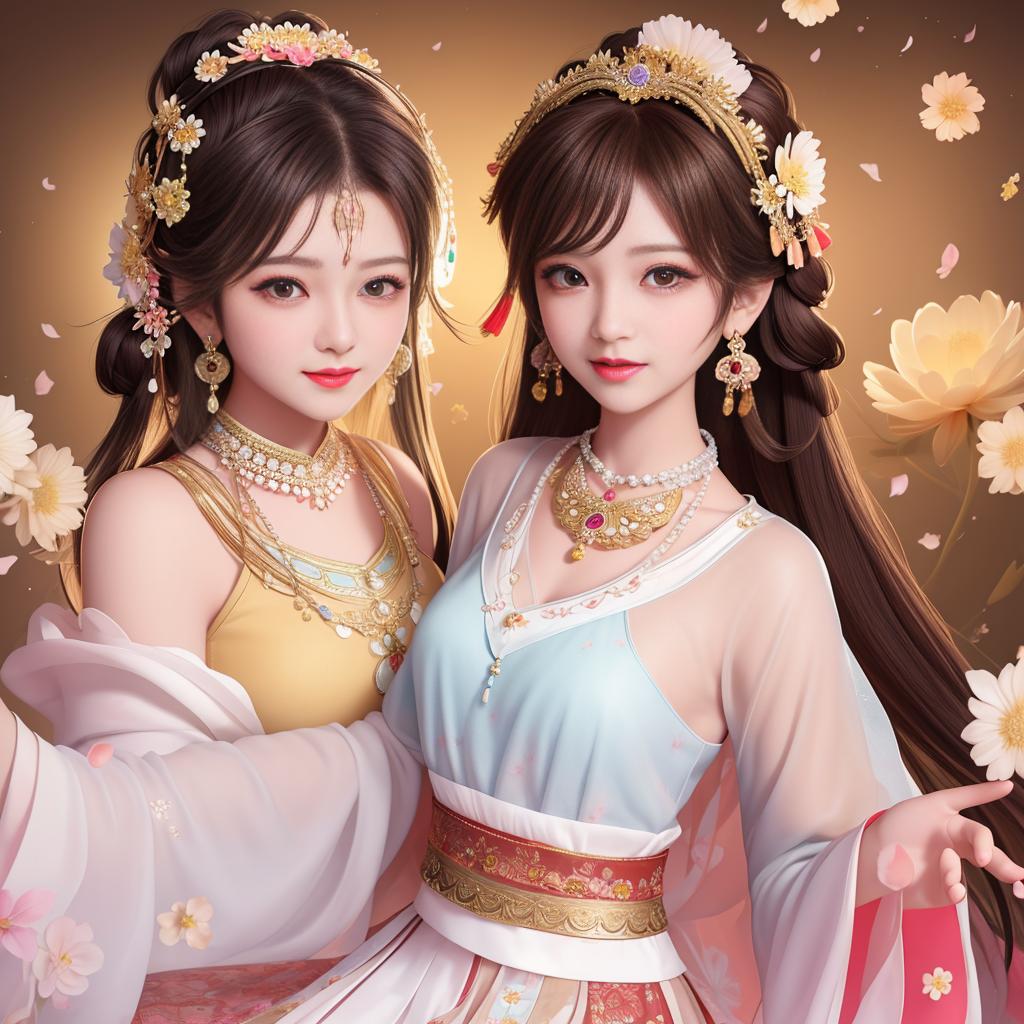 ai绘画古风蓝色,ai绘图古风美人系列