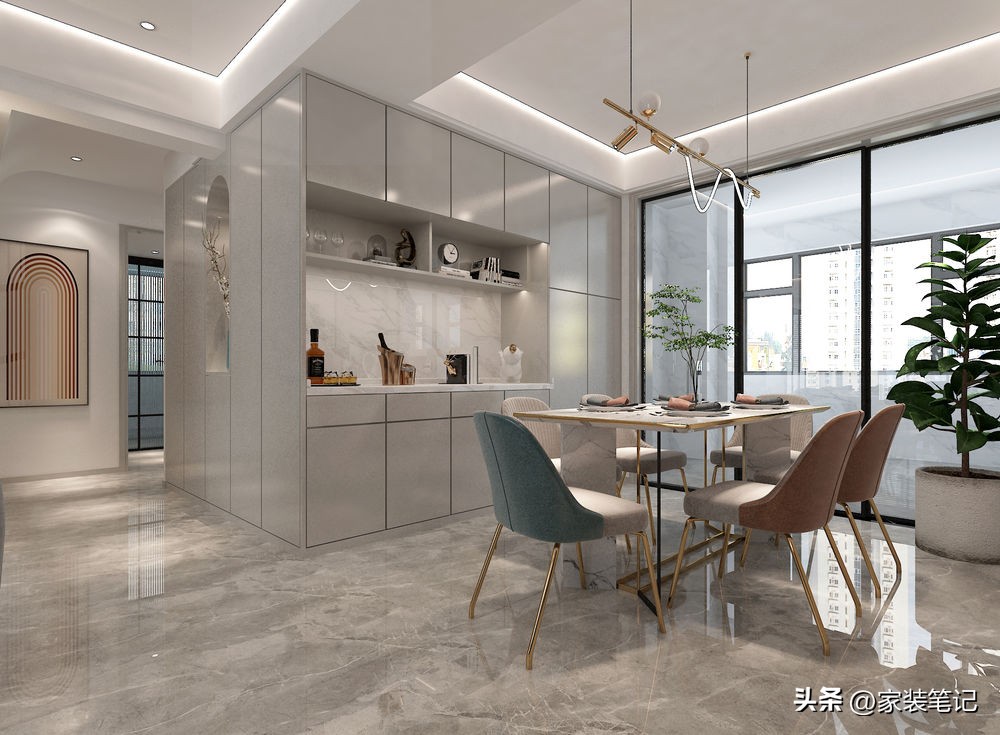 长沙现代轻奢装修风格130平高级感,90后小夫妻花8万元装修的现代风格