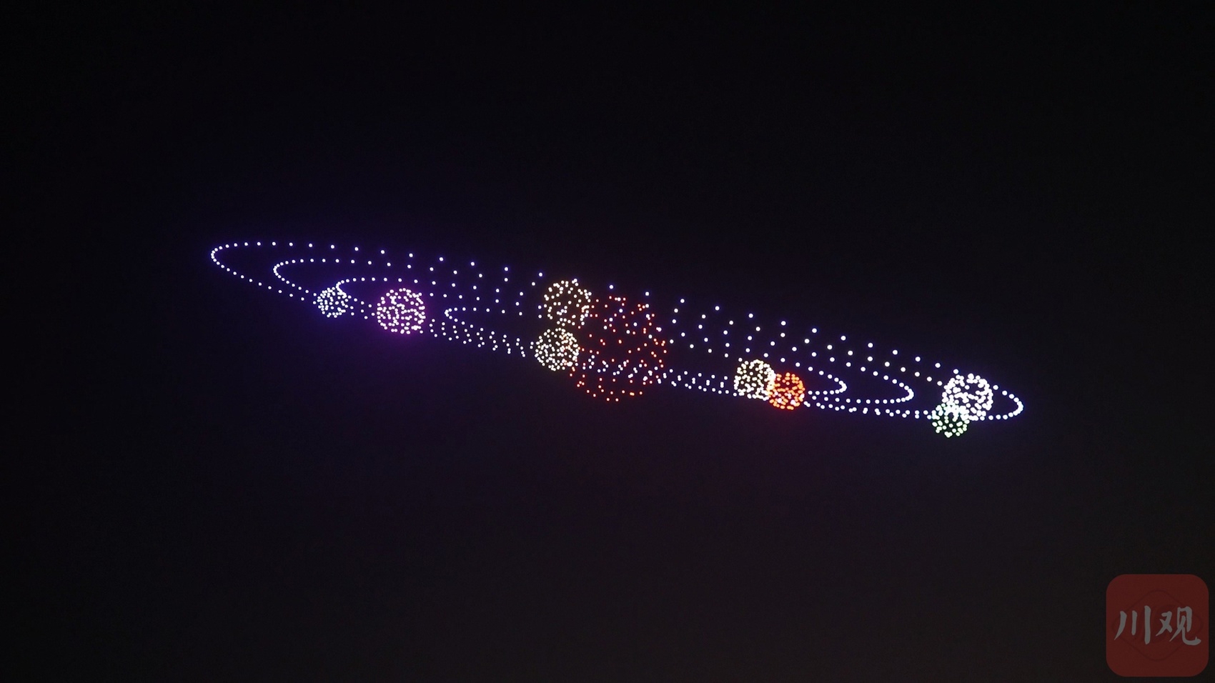 龙翔九天动画,龙飞九天无人机表演