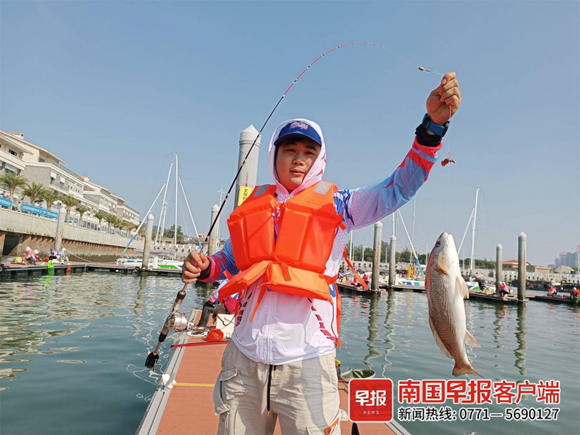 海钓高手云集北海抛竿