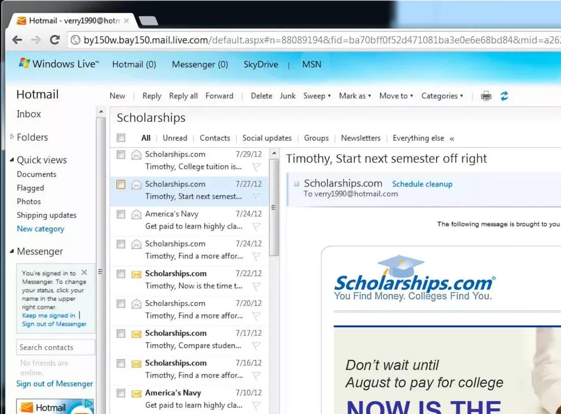 hotmail发展史,hotmail发展历程