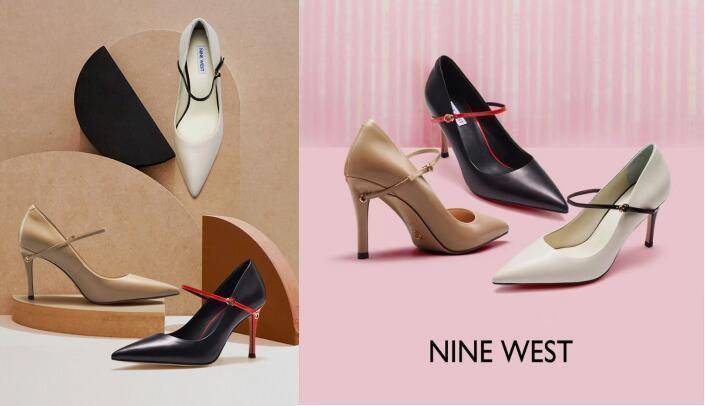 ninewest玖熙尖头短靴,ninewest玖熙女鞋吴昕