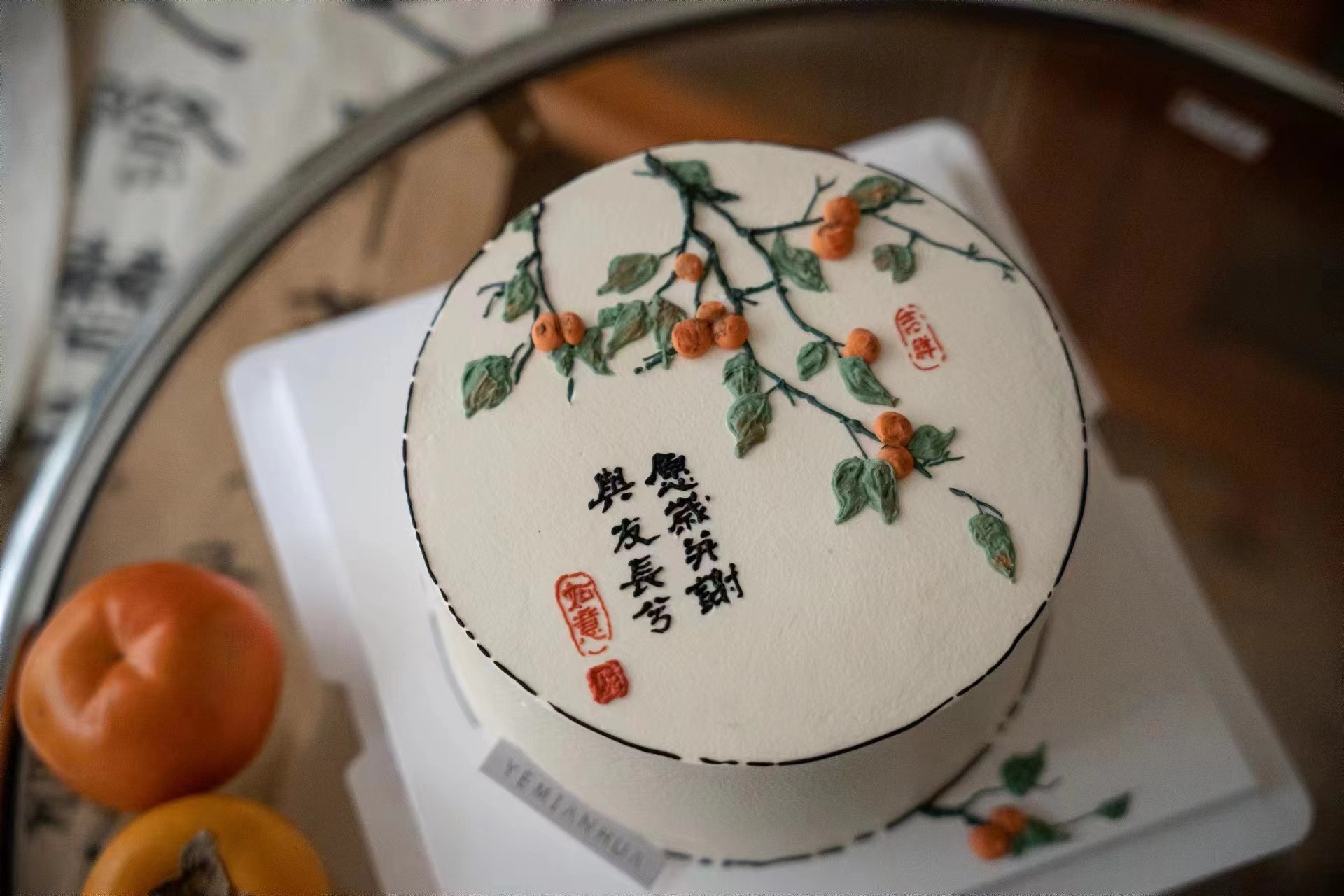 当蛋糕遇上鲜花,当蛋糕邂逅中国风