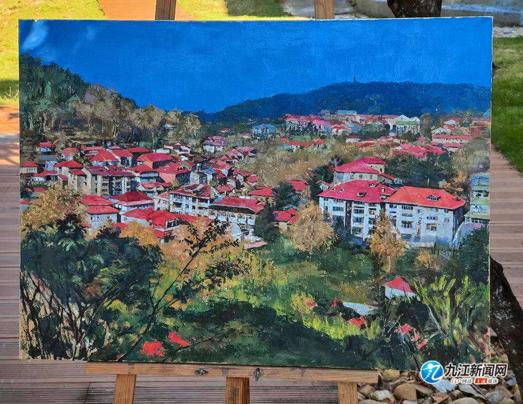 庐山油画风景作品,庐山美庐油画作品欣赏