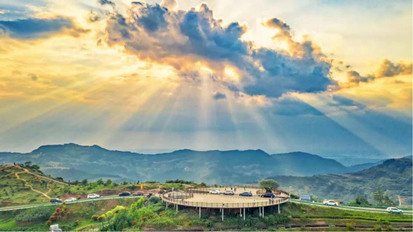 来金堂赏花,成都金堂风景