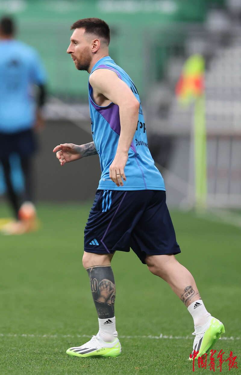 梅西亮相新工体,梅西新工体进球时现场