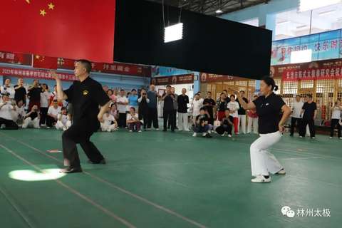 30人陈式太极拳展演,林州市陈氏太极拳